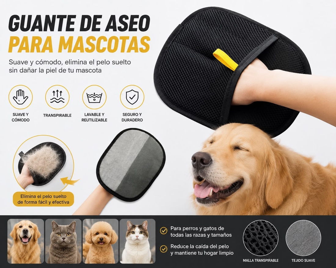 Guante Quitapelos para Sofás y Ropa