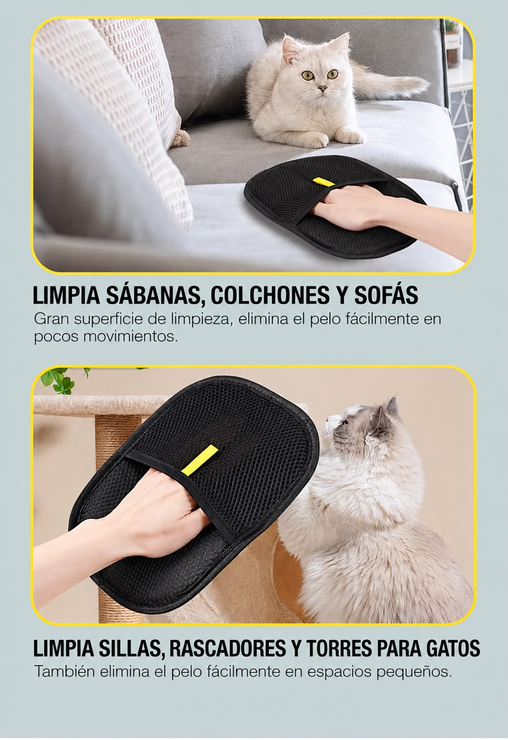 Guante Quitapelos para Sofás y Ropa